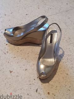 Louis Vuitton silver sandal,size 38