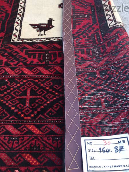 سجاد عجمي. شغل يدوي صوف155/87. Persian Carpet. Tapis. Hand made 3