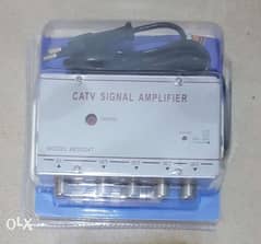 CATV Signal Amplifier 4 Out وصلة كابل دش وتقوية ارسال 0