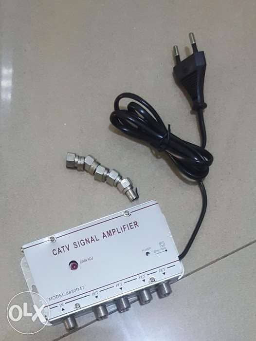 CATV Signal Amplifier 4 Out وصلة كابل دش وتقوية ارسال 1