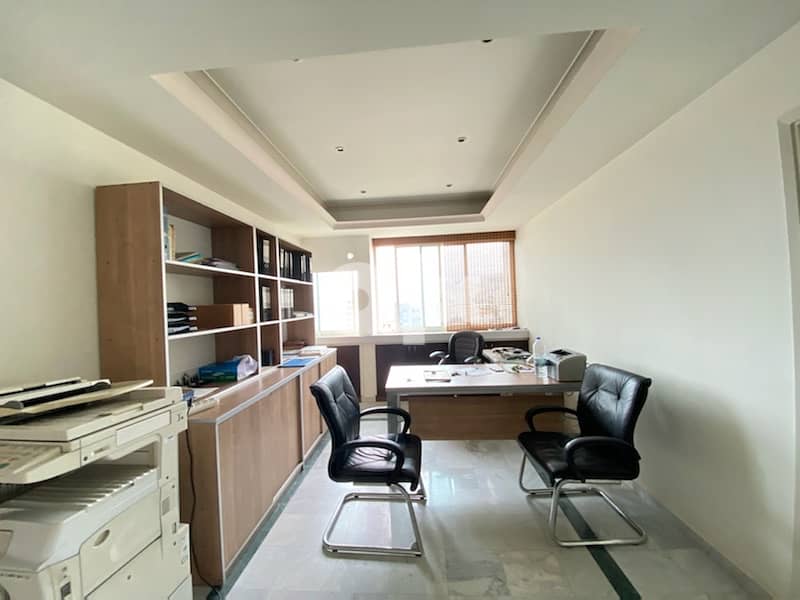 A 150sqm office in Jdeideh in a very nice location with open views. 3