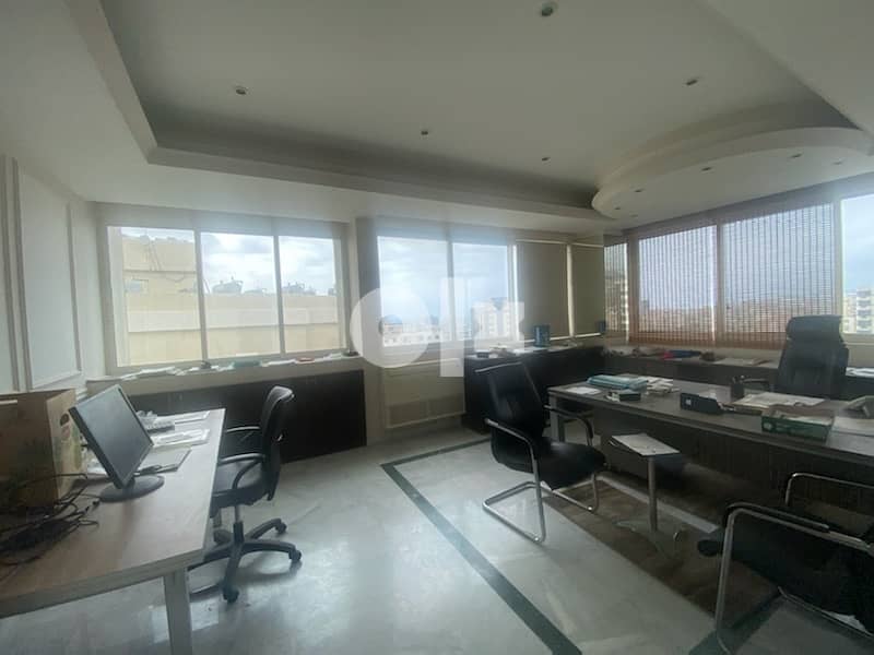 A 150sqm office in Jdeideh in a very nice location with open views. 6
