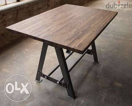 [ Industrial steel - Frame Table Kitchen Island Bar ] 2