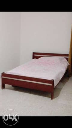Bed cherry wood (117 x 200 cm) 0