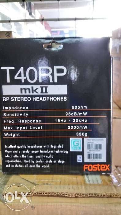 Fostex professional Headphones T40RPMK2 1