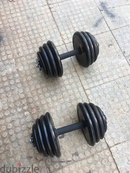 adjustable dumbells like new we have also all sports equipment 0