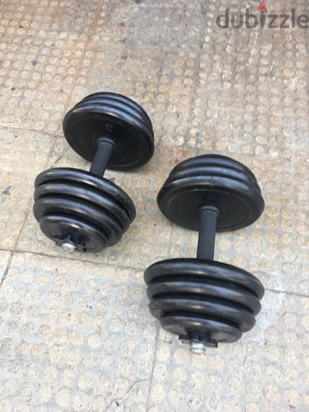 adjustable dumbells like new we have also all sports equipment 2