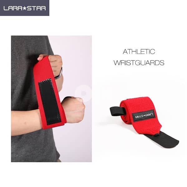 LARA STAR Weight Lifting Wrist Straps for Maximum Grip Support