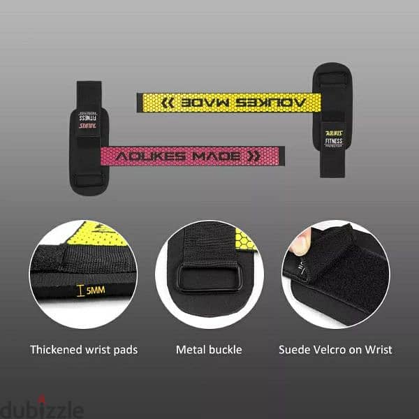 AOLIKES 1 Pair Wrist  Wraps For Weight Lifting 5