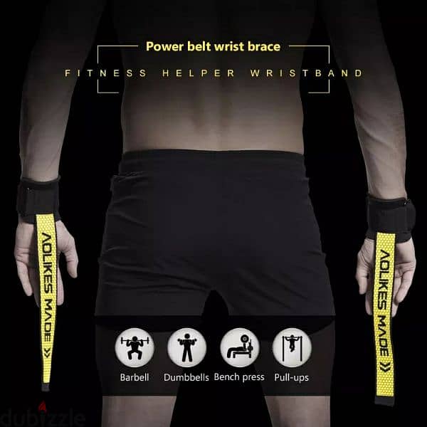 AOLIKES 1 Pair Wrist  Wraps For Weight Lifting 14