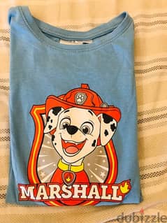 paw patrol shirt long sleeves size 7-8 fits 5-6 years