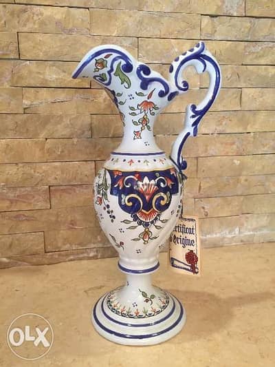 Vase Fourmaintraux et Dutertre avec certificat d’origine 75$