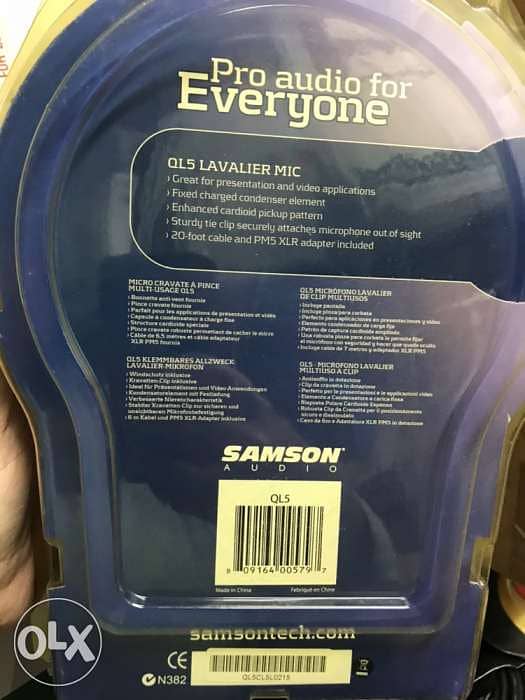 Samson SAql5 lavalier condenser mic 1