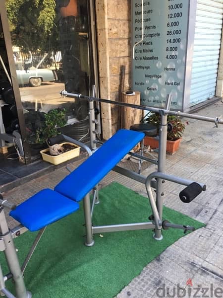 bench for all body workout chest back legs and more like new 2