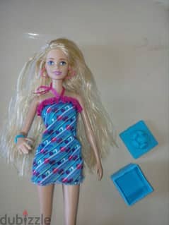 RAINBOW HAIR Barbie great doll Mattel 2015 long hair +Shoes +Box=15$