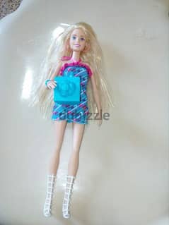 RAINBOW HAIR Barbie great doll Mattel 2015 long hair +Shoes +Box=15$ 0