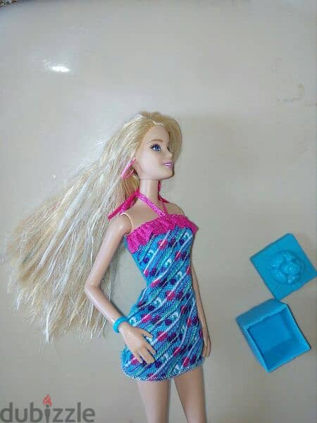 RAINBOW HAIR Barbie great doll Mattel 2015 long hair +Shoes +Box=15$ 6
