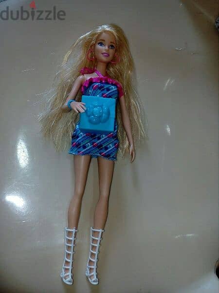 RAINBOW HAIR Barbie great doll Mattel 2015 long hair +Shoes +Box=15$ 6