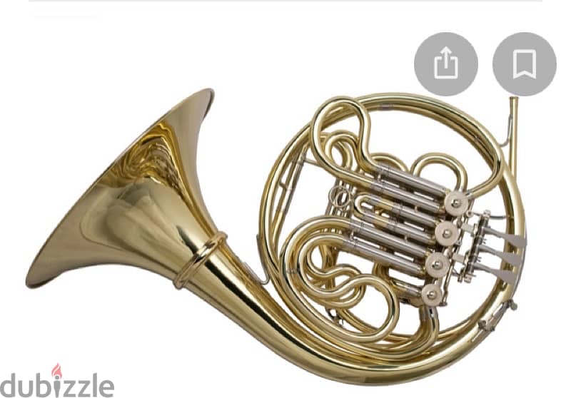 old antique cooper french horn بوق نحاس قديم انتيك 7