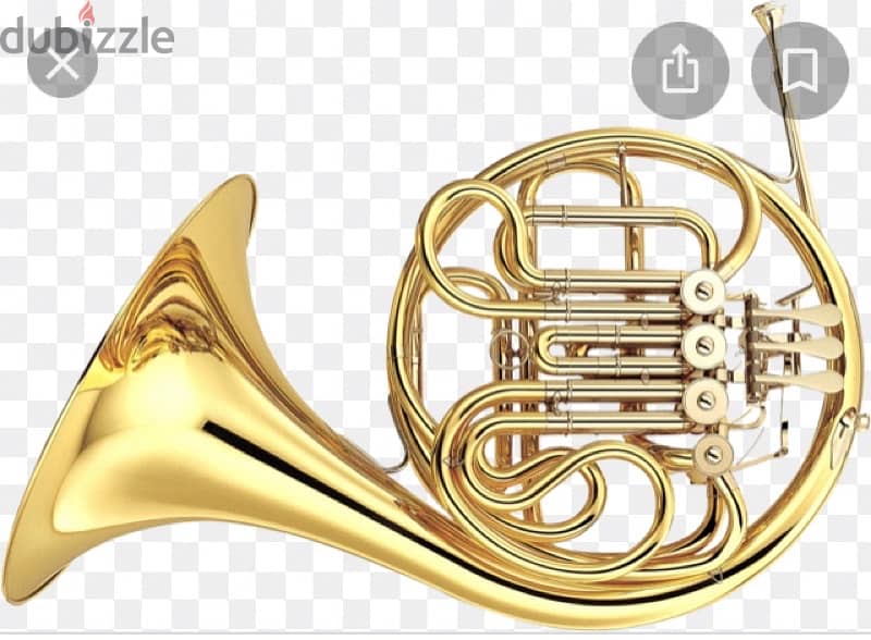 old antique cooper french horn بوق نحاس قديم انتيك 9