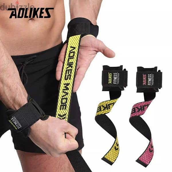 AOLIKES 1 Pair Wrist  Wraps For Weight Lifting 3