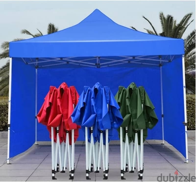 Portable Folding Outdoor Canopy Cover with 3 Sidewalls 3x3m 0