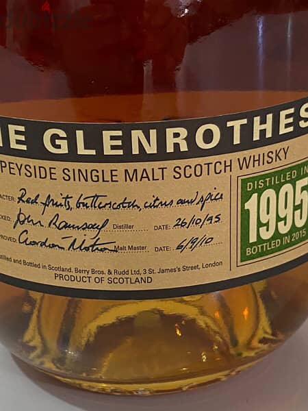 rare antique bottle 1995 glenrothes limited 3