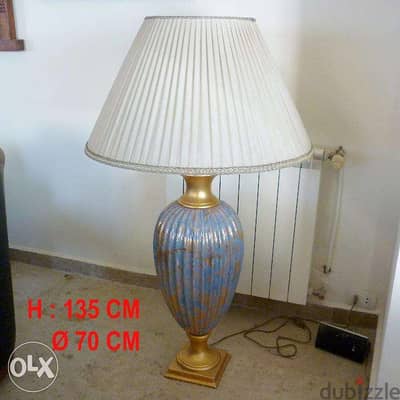 Floor Lamp Porcelain لمبادير طلياني ضخم