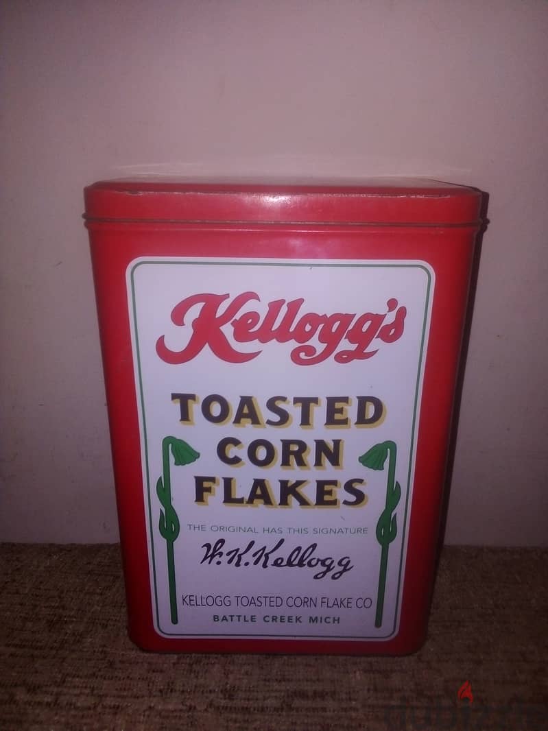 Vintage Kellogg's collectible tin box 0