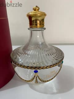 antique cristal bottle 24 carat guilded