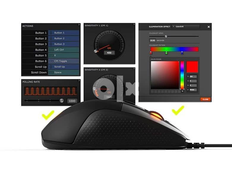 SteelSeries Rival 710 Gaming Mouse 3
