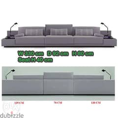 Sofa Large كنباية عرض ٣٣٠ سنتم