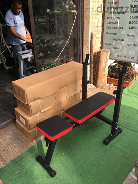 adjustable bench and rack foldable new heavy duty very good quality 1