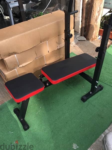 adjustable bench and rack foldable new heavy duty very good quality 2