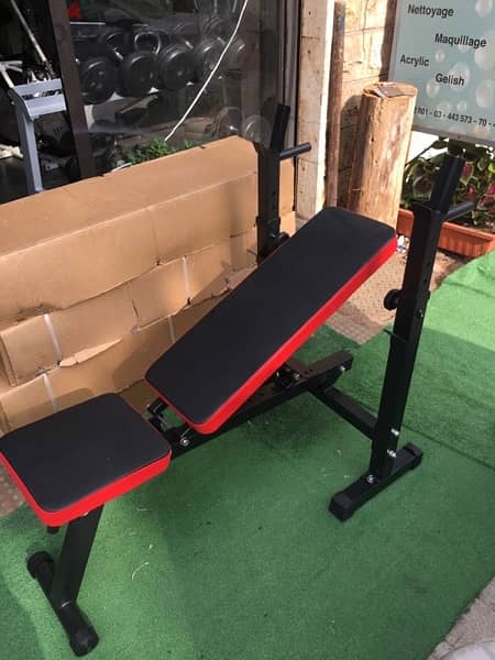 adjustable bench and rack foldable new heavy duty very good quality 3