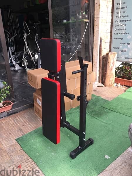 adjustable bench and rack foldable new heavy duty very good quality 6