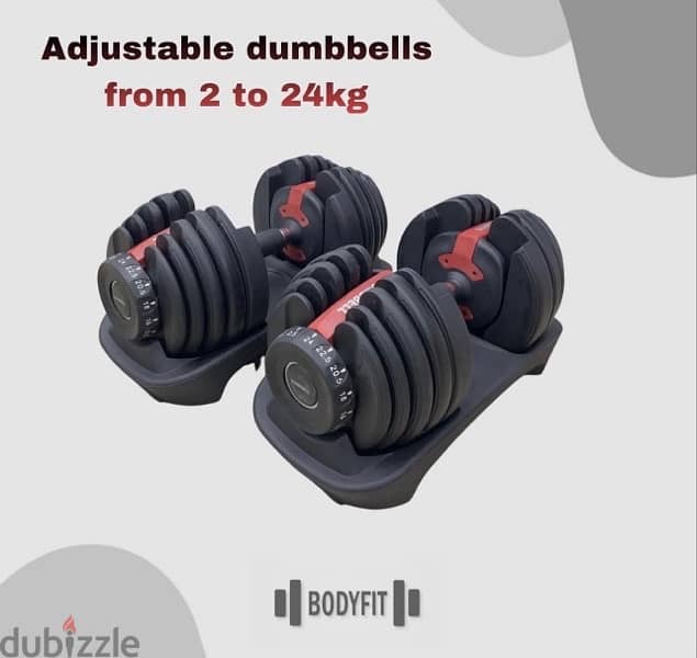 bundle set of adjustable dumbbells 24kg, bench,6 puzzle mat 2