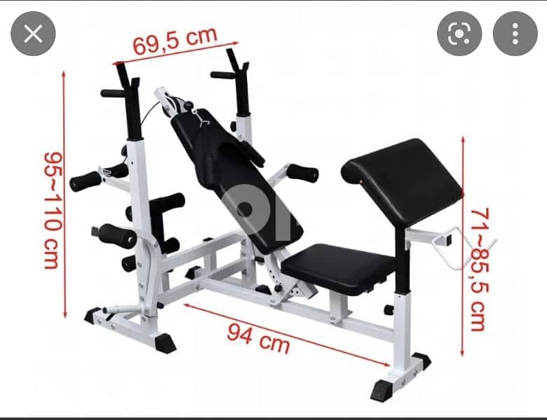 Home Gym Bench Heavy-duty 03027072 بنش يتضمن جميع الحركات الرياضية 0