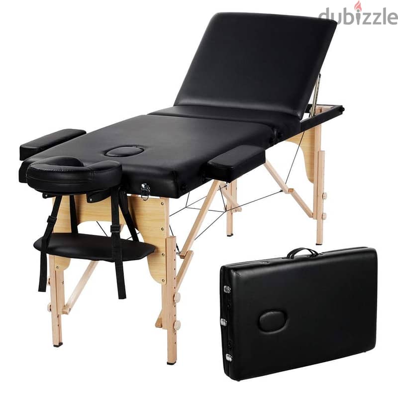 Massage Table - Portable Wood طاولة مساج 0