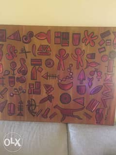 Tribal painting acrylic on canvas