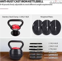 Adjustable Kettle Bell up to 18kg