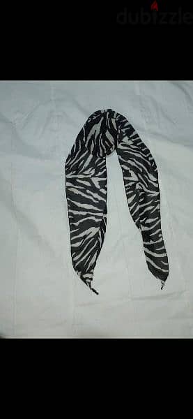 zebra scarf multiuses 15*160cm 100% silk 5