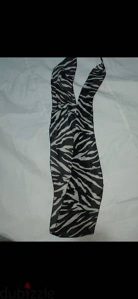 zebra scarf multiuses 15*160cm 100% silk 6