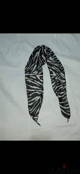 zebra scarf multiuses 15*160cm 100% silk 7