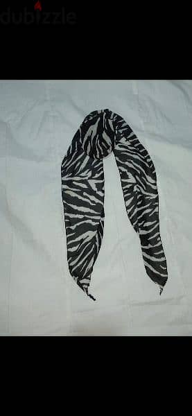 zebra scarf multiuses 15*160cm 100% silk 8