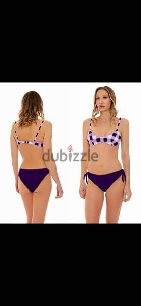 swimsuit purpke with check m l xl xxl 1