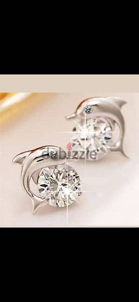 earrings Daulphin earrings with strass high quality 2