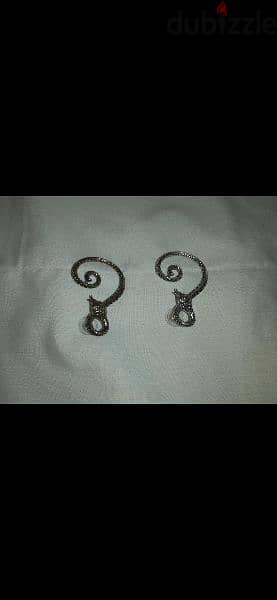 Earrings barrem 3al dayne silver / gold lawnen mawjoud 2