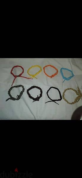 braided rope bracelets 2=10$ . 8 colours available 5