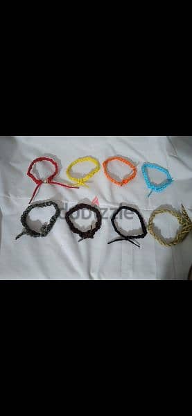 braided rope bracelets 2=10$ . 8 colours available 6